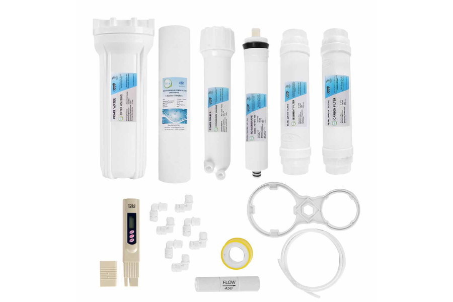 RO Filter Kit with 10 inch Filter Housing and Spun Filter